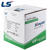 LS전선 CAT.6A UTP Supreme 케이블 300m (단선/화이트) UTP-A-C6G-E1VX-M 4P WH